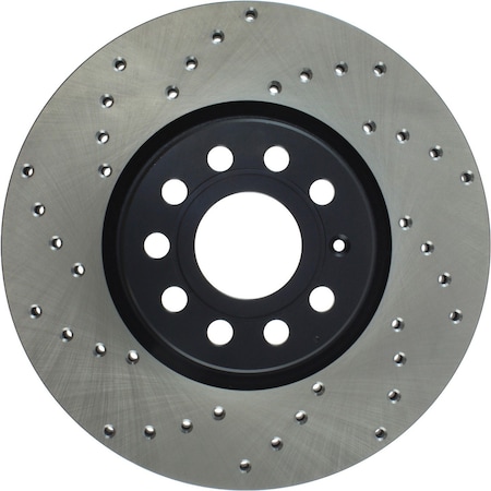 Centric Parts Sport Cross Drilled Brake Rotor, 128.33098R 128.33098R